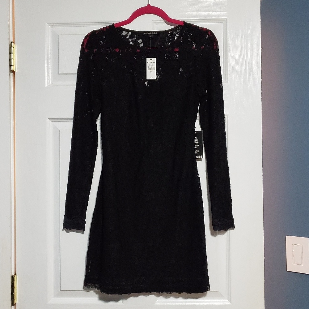 Express Open Back Lace Dress